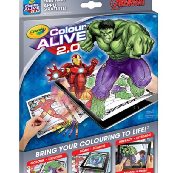 Crayola Color ALIVE 2.0 Marvel Avengers +Free App - Picture 1 of 2